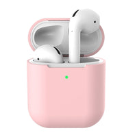 HKM-499283 Wireless Bluetooth Earphone Protector for AirPods 2 - Silicone Clamshell Case in Solid Color