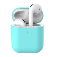 HKM-499283 Wireless Bluetooth Earphone Protector for AirPods 2 - Silicone Clamshell Case in Solid Color