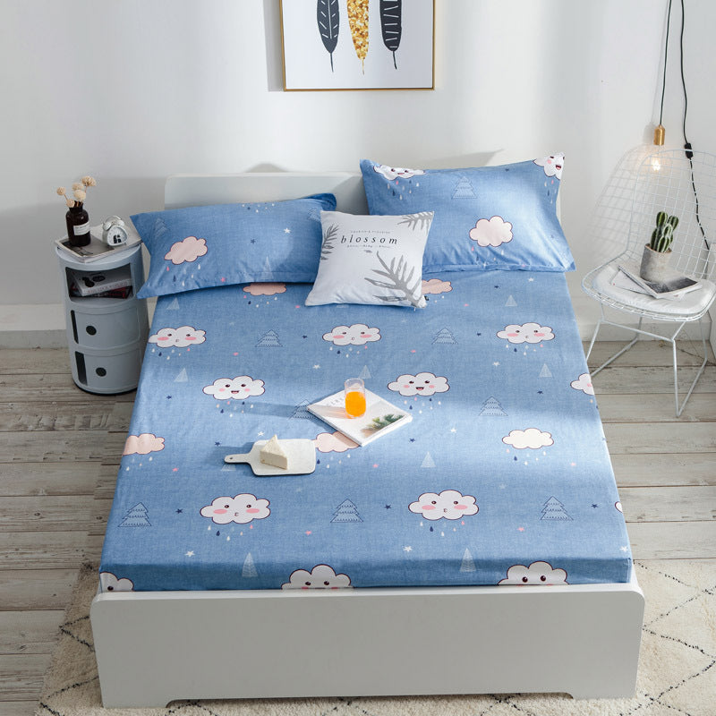 HKM-499539 Nordic Mattress Protection Cover - Quilted Polyester Fiber Fabric