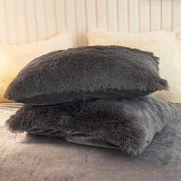 HKM-499539 Solid Color Three-Piece Plush Winter Quilt Cover Set - Available in Twin, Queen, and Hoyu Sizes