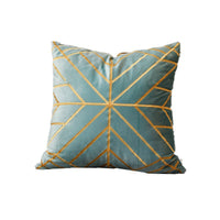 HKM-499603 Modern Bronzing Rice Character Cushion Pillow for Living Room and Bedroom