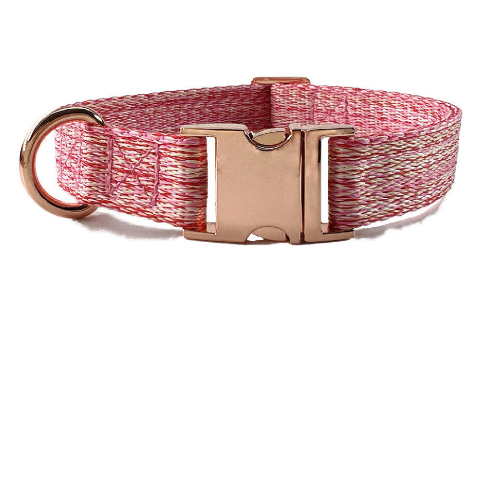 HKM-499731 Faux Linen Dog Leash with Metal Buckle – Fashionable and Simple Design in Multiple Colors