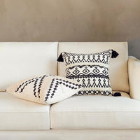 HKM-499923 Nordic Moroccan Tufted Cotton Decorative Throw Pillow - Available in Mosaic and Square Designs