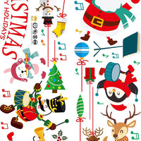 HKM-499987 Creative Christmas Concert Wall Sticker for Living Room Decoration, Large PVC Mural (60x90cm)