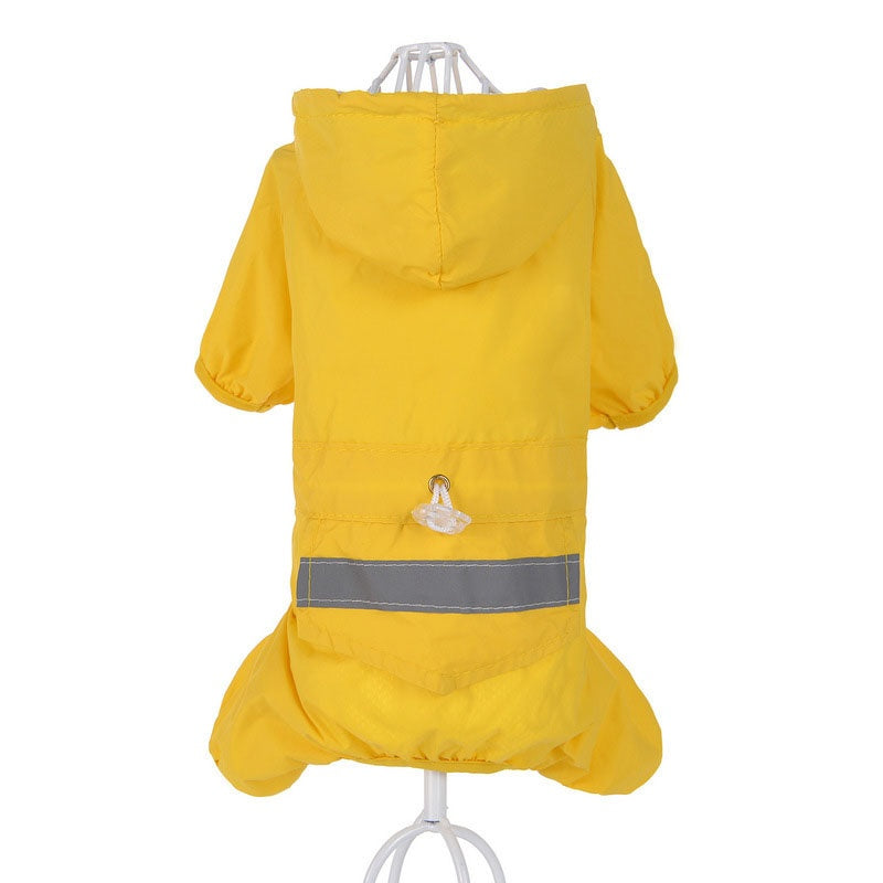 HKM-499987 Rainproof Windproof Pet Raincoat in Various Colors and Sizes