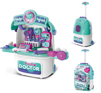 HKM-500051 Kids Pretend Play Cosmetic Makeup Kit - 2 in 1 Makeup Case for Girls Ages 2 to 13