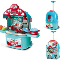 HKM-500051 Kids Pretend Play Cosmetic Makeup Kit - 2 in 1 Makeup Case for Girls Ages 2 to 13