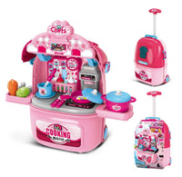 HKM-500051 Kids Pretend Play Cosmetic Makeup Kit - 2 in 1 Makeup Case for Girls Ages 2 to 13