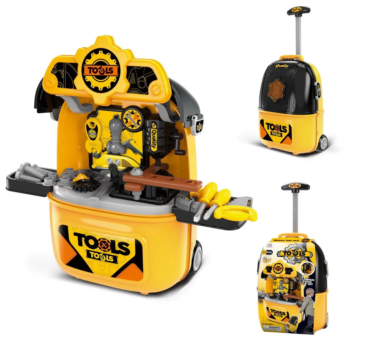 KTX-500051 Kids Pretend Play Cosmetic Makeup Kit - 2 in 1 Makeup Case for Girls Ages 2 to 13