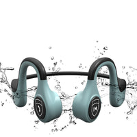 HKM-500115 Bone Conduction Wireless Stereo Headset with Call and Music Support, Bilateral Connection, Black Gray & Green Options