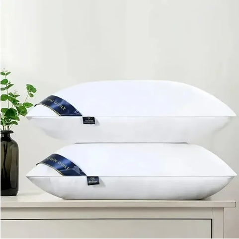 HKM-500179 Soft Blue Bed Pillow - Comfortable Sleep Support, 1 Pack