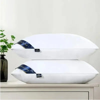 HKM-500179 Soft Blue Bed Pillow - Comfortable Sleep Support, 1 Pack