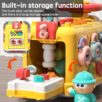HKM-500179 Take Apart Construction Vehicle Educational Toy for Kids - DIY Engineering Bus with Screw and Nail Assembly