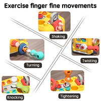 HKM-500179 Take Apart Construction Vehicle Educational Toy for Kids - DIY Engineering Bus with Screw and Nail Assembly