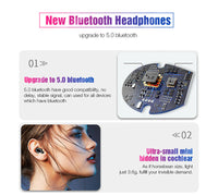 HKM-500435 Bluetooth Wireless Stereo Earbuds with Battery Display and Voice Control