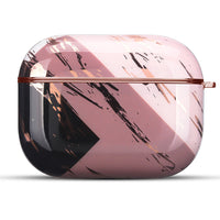 HKM-500627 Marble Earphone Protective Sleeve for AirPods 1, 2, & Pro 3 - Clamshell Design in Pure Color