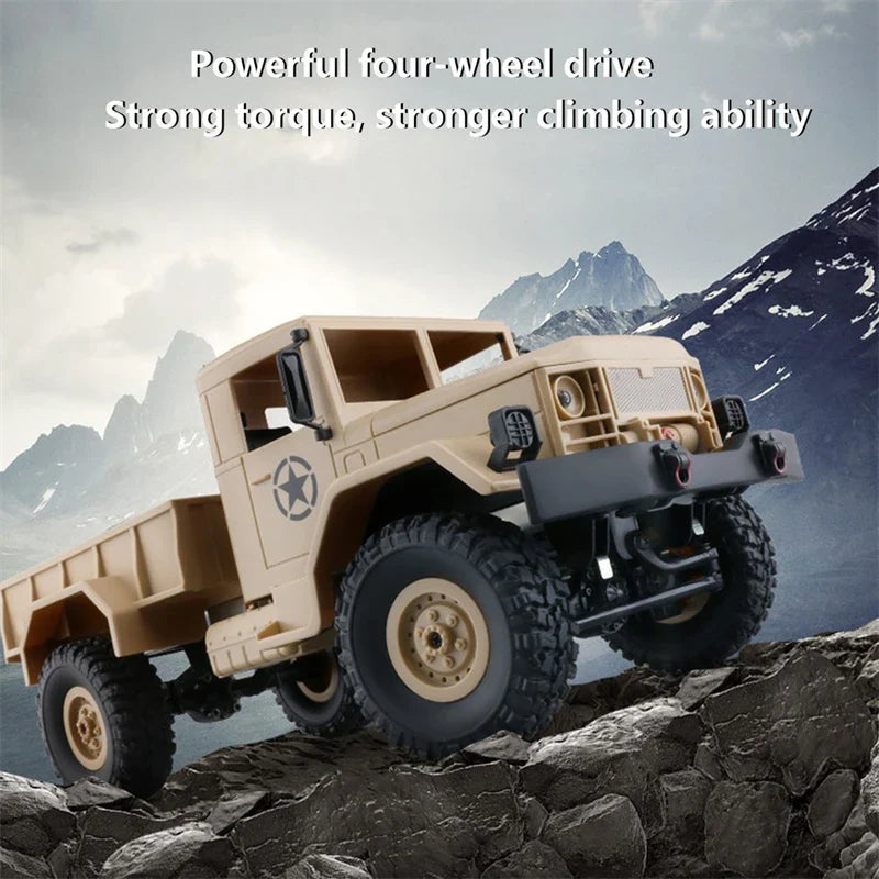 HKM-500947 1/16 Remote Control Truck Simulation Toy for Ages 5 and Up, Indoor-Outdoor Use, 4CH Accessory with USB Cable