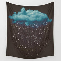 HKM-501075 Psychedelic Peach Skin Tapestry - 130x150 cm for Unique Home Decor