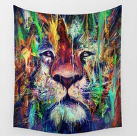 HKM-501075 Psychedelic Peach Skin Tapestry - 130x150 cm for Unique Home Decor