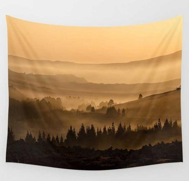 HKM-501075 Psychedelic Peach Skin Tapestry - 130x150 cm for Unique Home Decor