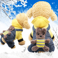 HKM-501203 Cozy Coral Fleece Pet Apparel for Dogs and Cats - Four-Legged Winter Clothes with Fun Designs