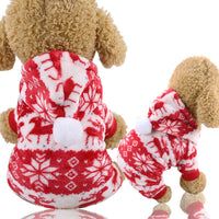 HKM-501203 Cozy Coral Fleece Pet Apparel for Dogs and Cats - Four-Legged Winter Clothes with Fun Designs