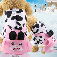 HKM-501203 Cozy Coral Fleece Pet Apparel for Dogs and Cats - Four-Legged Winter Clothes with Fun Designs