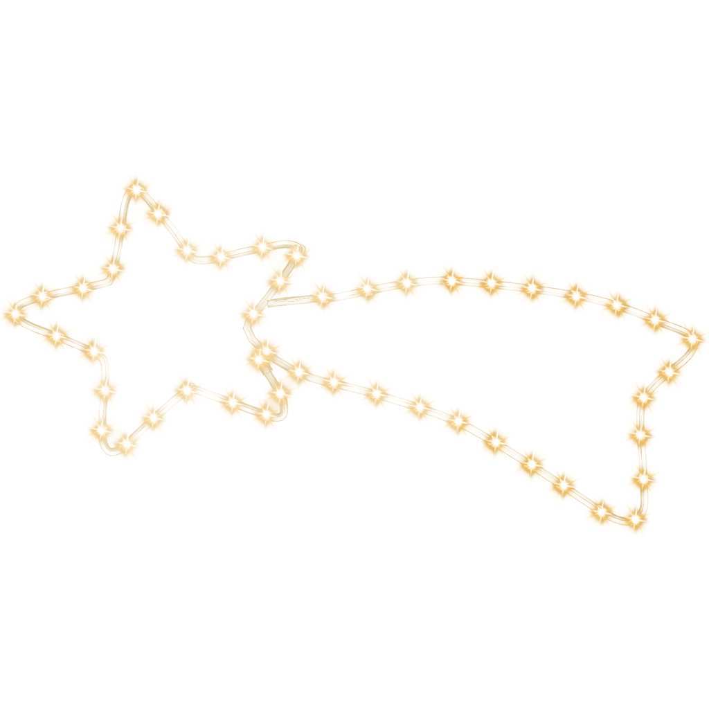 HKM-501331 Warm White LED Comet Silhouette Light with 48 Lights for Indoor and Outdoor Decor