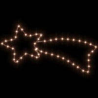 HKM-501331 Warm White LED Comet Silhouette Light with 48 Lights for Indoor and Outdoor Decor
