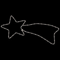 HKM-501331 Warm White LED Comet Silhouette Light with 48 Lights for Indoor and Outdoor Decor