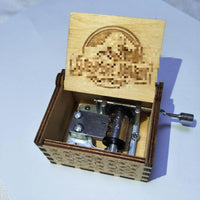 HKM-501523 Jurassic Park Hand Crank Wooden Music Box - Customizable Gift with Unique Design