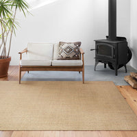 HKM-501587 Nordic Japanese Style Jute Floor Mat - Hand Stitched and Machine Woven, 50x80 cm