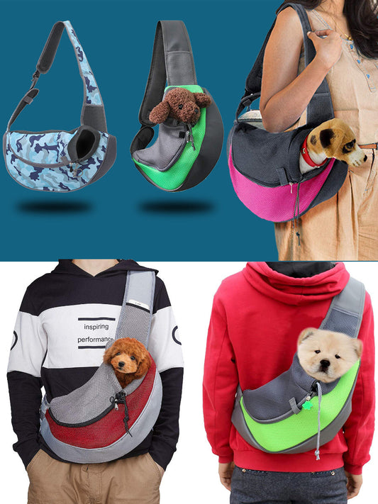 HKM-501715 Portable Breathable Ultra-light Pet Messenger Shoulder Bag for Small Animals