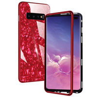 HKM-501779 Galvanized Mobile Phone Protective Cover with Glass Texture and Simple Solid Color Design