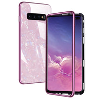 HKM-501779 Galvanized Mobile Phone Protective Cover with Glass Texture and Simple Solid Color Design