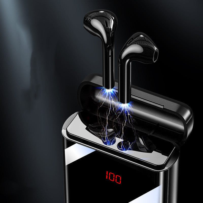 HKM-501907 Portable Bluetooth Headset Power Bank with LCD Display - 10000mAh Battery Capacity