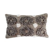 HKM-501971 Tufted Cotton Linen Waist Pillow for Sofa and Bed Use
