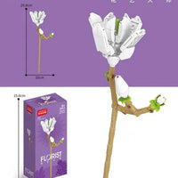 HKM-502163 Mini Bricks Artificial Flower Daffodil Building Blocks Set for Ages 5-7