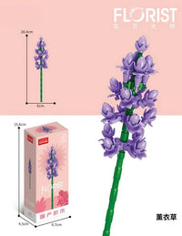 HKM-502163 Mini Bricks Artificial Flower Daffodil Building Blocks Set for Ages 5-7