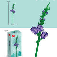 HKM-502163 Mini Bricks Artificial Flower Daffodil Building Blocks Set for Ages 5-7