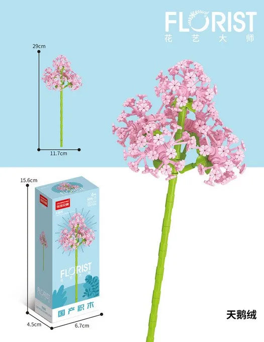 Mini Bricks Artificial Flower Daffodil Building Blocks Set for Ages 5-7