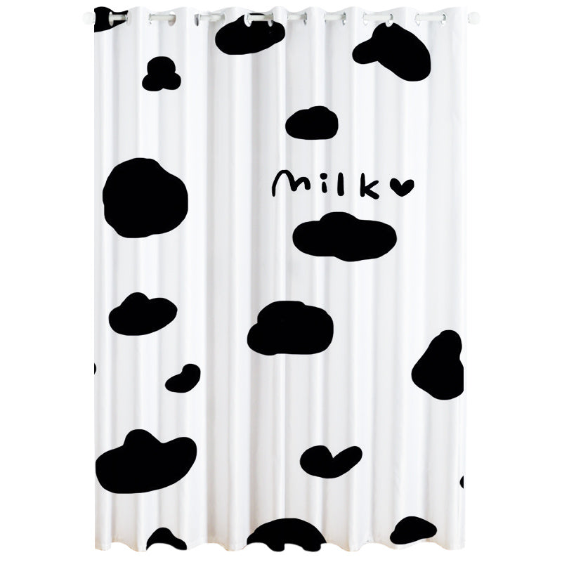 HKM-502227 Windproof and Warm Shading Curtains for Living Room and Bedroom - Modern Stripe, Heart, and Geometric Patterns