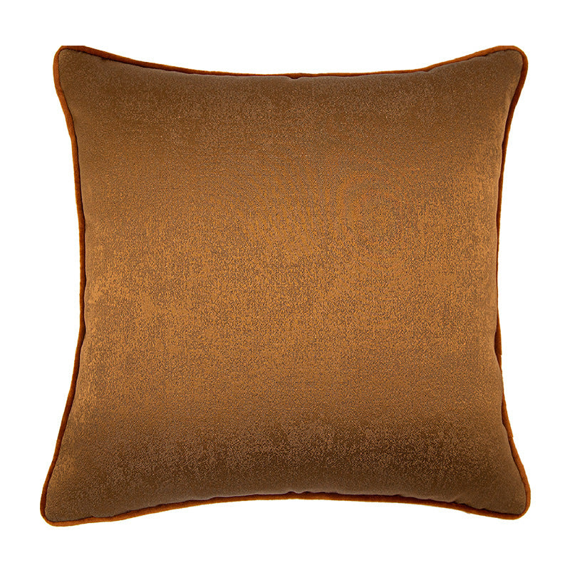 HKM-502483 Solid Color Abstract Plant Pattern Jacquard Pillow Cushion