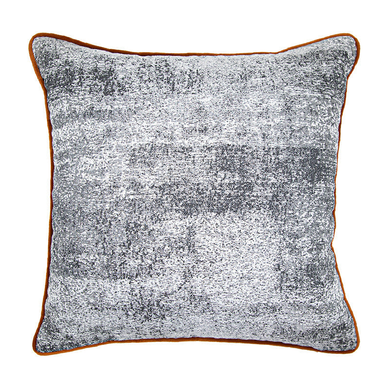 HKM-502483 Solid Color Abstract Plant Pattern Jacquard Pillow Cushion