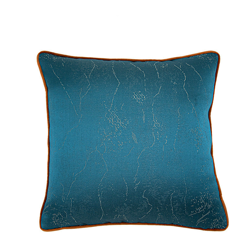 HKM-502483 Solid Color Abstract Plant Pattern Jacquard Pillow Cushion