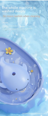 HKM-502547 Dancing Whale Automatic Water Dispenser for Dogs and Cats - 2000ML Capacity in Sky Blue