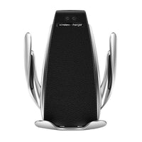 HKM-502739 Intelligent Wireless Charger for Cars - Qi Fast Charging Compatible with iPhone and Samsung Devices