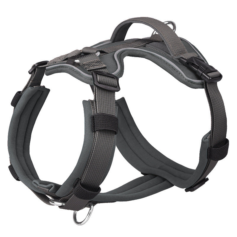 HKM-502867 Breathable Reflective Safety Harness for Dogs - Waterproof, Adjustable, Multiple Colors