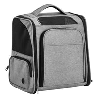 HKM-502867 Expandable Pet Carrier Backpack – Breathable Mesh Travel Bag for Small Dogs and Cats Up to 26 lbs, Lightweight and Durable