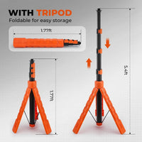 HKM-502931 Portable Folding Tripod LED Work Light with Adjustable Height and 360° Rotating Head